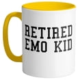 thumbnail image 1 of Retired Emo Kid Coffee Mug 11oz Yellow, 1 of 1