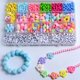 thumbnail image 3 of Juego de 24 de bricolaje Sunnimix Cuentas de pulsera para niños, 3 of 8