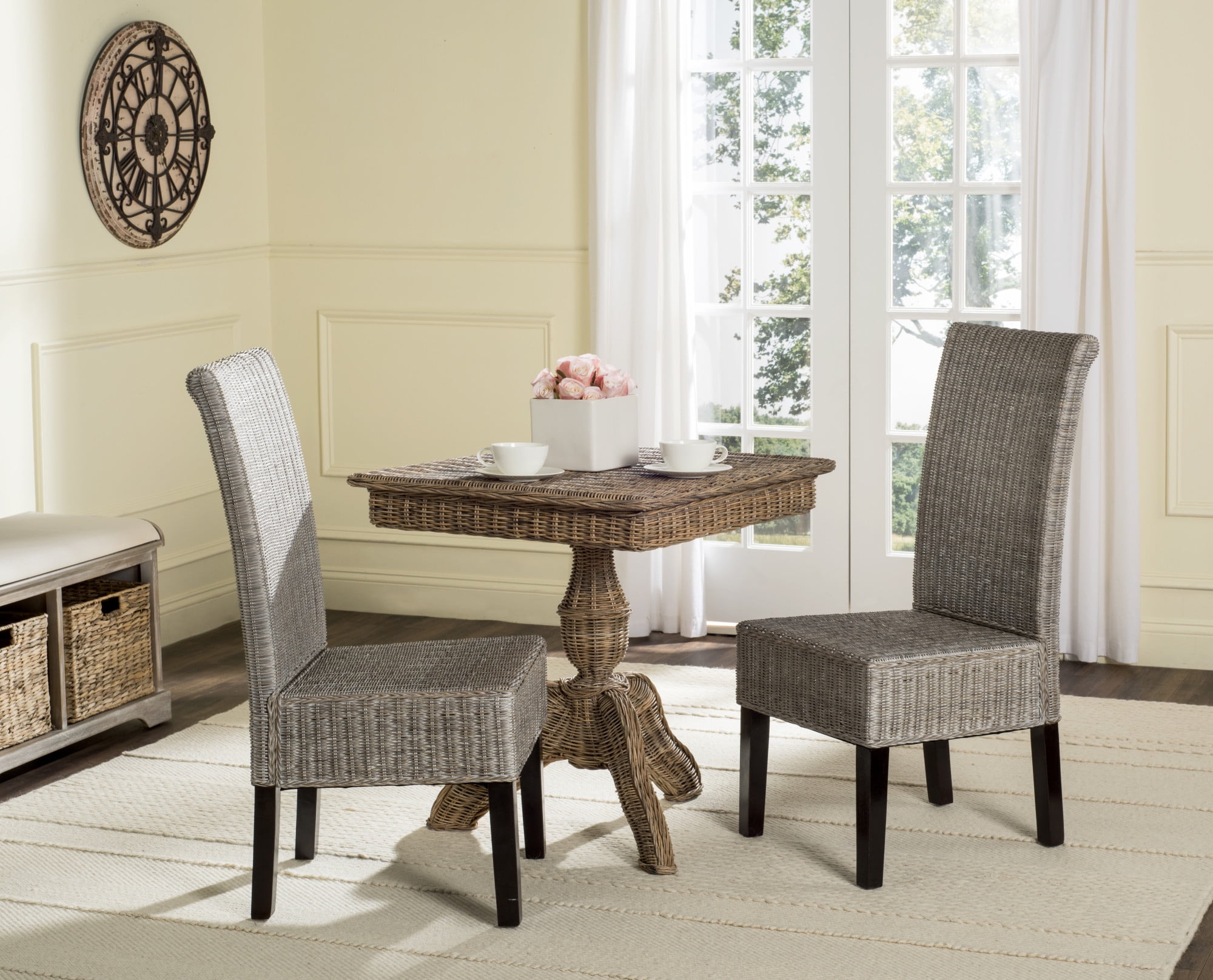 Safavieh Arjun Wicker Dining Chair Multiple Colors Set Of 2