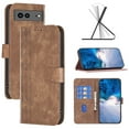 thumbnail image 1 of ELEHOLD Wallet Case for Google Pixel 7a, Embossed Pattern Flip Folio Card Slots Kickstand Magnetic Clasp Premium Leather Wallet Case for Google Pixel 7A,Brown, 1 of 8
