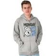 thumbnail image 5 of Funny Monday Got Me Like Popeye Mood Zip Up Hoodie Men's Women's Brisco Brands S, 5 of 6