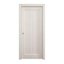 Sliding Pocket Door 18 x 84 inches | Ego 5006 Painted White Oak | Kit Rail Hardware | Solid Wood Interior Bedroom Modern Doors