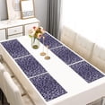 thumbnail image 2 of Leopard Pattern Purple Summer Placemats Table Placemats Set Of 6-Linen Kitchen Washable Placemats Table Mats 11.8"x17.7"Non-Slip Heat Resistant, 2 of 5