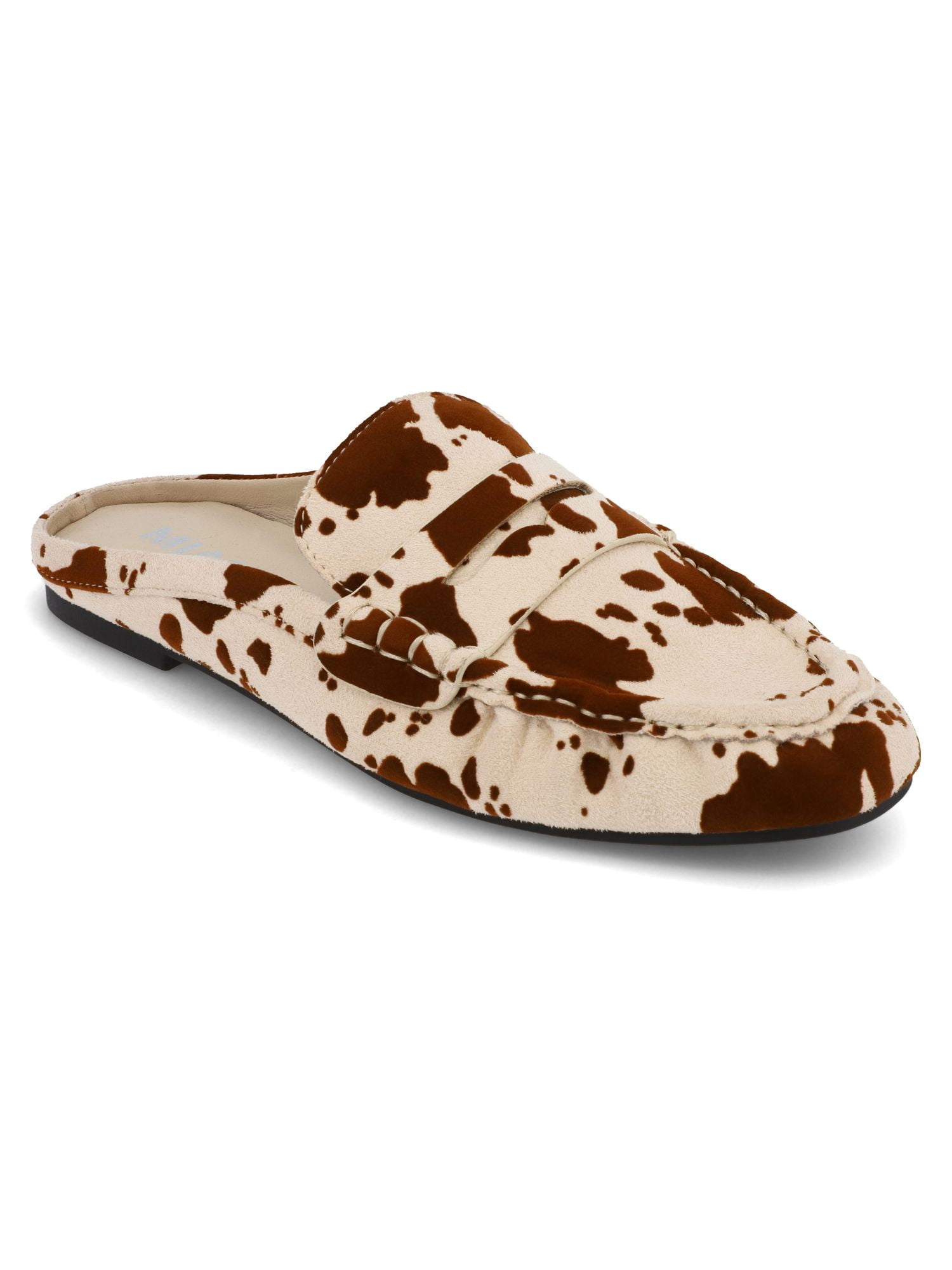 MIA Too Women's Nancyy Slip On Pleated Loafer Mule