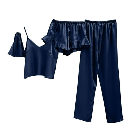 

Women S Pajama Sets Five Piece Suspender Black Trousers Home Service Light Comfortable For Pj Set
