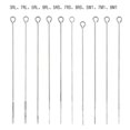 thumbnail image 1 of 50pcs Assorted Disposable Stainless Steel Sterilized Tattoo Needles Mixed 10sizes, 1 of 5