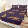 thumbnail image 3 of Castle Fairy Boys Girls Leopard Animal Full Size Sheets,Wildlife Cheetah Bed Sheets, 3 of 7