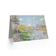 thumbnail image 2 of Claude Monet Spring By The Seine Fine Art Greetings Card Plus Envelope Blank inside, 2 of 3