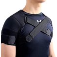thumbnail image 3 of Double Shoulder Support Brace Strap Wrap Neoprene Protector,Adjustable Sports Shoulder Support Belt Back Pain Relief Double Bandage Cross Compression, 3 of 6