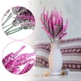 thumbnail image 5 of Artificial Lavender Bouquet, Flocked Stems Realistic Floral Arrangement for Wedding Home Table Decor Country Style Faux Wheat Ears Purple Flower Bundle Interior white, 5 of 5