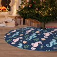 thumbnail image 6 of Yiaed Seahorses And Plants Print Christmas Tree Skirt , Tree SkirtsTree Mat for Christmas Winter Holiday Indoor Decorations-48", 6 of 7