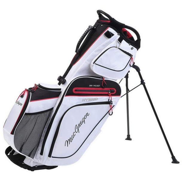 MacGregor Golf Hybrid Stand / Cart Golf Bag with 14 Way Divider, White