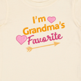 thumbnail image 4 of Inktastic I'm Grandma's Favorite with Arrow and Hearts in Pink Boys or Girls Baby T-Shirt, 4 of 5