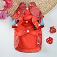 thumbnail image 3 of Methold Ropa para mascotas de vestir Estilo chino tradicional Ropa para mascotas Cheongsam Disfraces elegantes Suministros para fiestas de Ropa para mascotas Rojo S Methold PT000677-02, 3 of 6