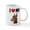 White, variant on CafePress - I Love My Doberman Mug - 11 oz Ceramic Mug - Novelty Coffee Tea Cup