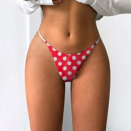 

Knosfe Print Stretch Bikini Briefs Panties Women s Breathable Low Waisted Sexy Underwear