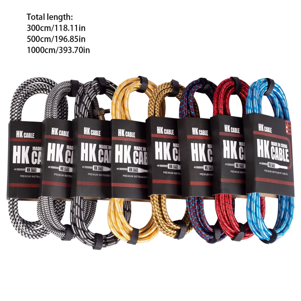 Guitar Cable Bass Cable Professional Guitar Cable Random Color Noise Reduction Cable Suitable for Stage and Studio Use