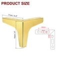 thumbnail image 2 of Patas de sofá de metal de 4 pulgadas de Uxcell para reemplazo de muebles, paquete de 8 en dorado, 2 of 5