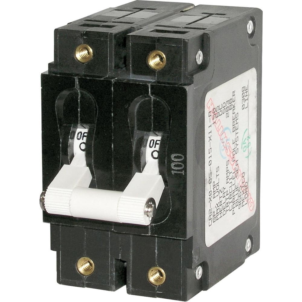 Blue Sea Systems C-Series Double Pole Toggle Circuit Breakers 7251