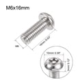 thumbnail image 2 of Unique Bargains Vis de Machine de Sécurité Torx M6x16mm Acier Inoxydable 304 Lot de 20, 2 of 5