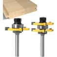 thumbnail image 1 of Matched Tongue And Groove Cutter Set, Professional Woodworking Tool With Versatile For Woods And Panels, Improves Hardwood Working Performance, 1 of 5