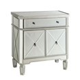 thumbnail image 1 of Coaster Coffret d'Accent Miroir avec Porte-Bouteilles en Argent, 1 of 3