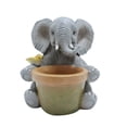 thumbnail image 1 of Preciosa maceta de elefante hecha a mano de resina, maceta decorativa para suculentas, ideal para el hogar, la habitación, el jardín, el balcón y la oficina., 1 of 8