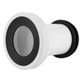 thumbnail image 1 of Toilet Drain Pipe Fitting, Toilet Connection Adapter Leakproof PP+Rubber 75mm/3in Inner Diameter  For Outlet Pipe For Integrated Toilets For Split Toilets, 1 of 8