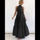thumbnail image 4 of Vestido Maxi Floral de Verano para Mujer, Sin Mangas, Cuello Halter, Volantes Sueltos, Bohemio con Cinturón Negro L, 4 of 9