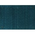 thumbnail image 1 of Ahgly Company Indoor Rectangle Abstract Turquoise Blue Contemporary Area Rugs, 2' x 5', 1 of 4