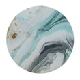 thumbnail image 4 of SHERONV Marble Swirl Round Tablecloth 100% Polyester Fiber Outdoor Fitted Table Cloth 38"-42, 4 of 8