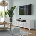 thumbnail image 3 of Amherst 72 inch Wide Solid Wood TV Stand in White For TVs up to 80 inches, 3 of 12