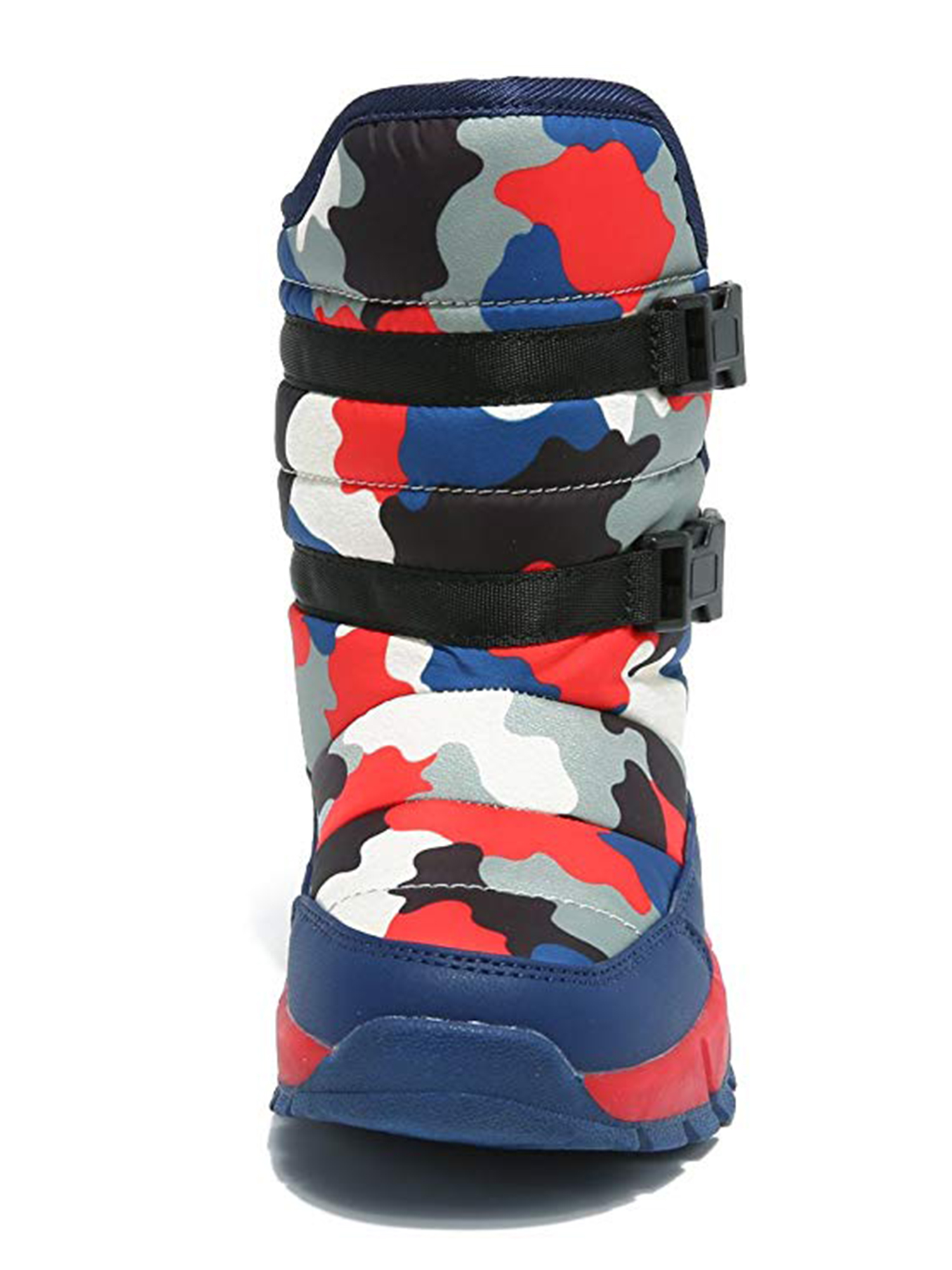 Boys Snow Boots Waterproof Slip Resistant Winter Warm Shoes (Toddler