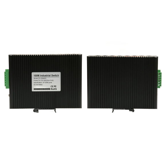 Industrial Ethernet Switches, IP40 Rating Overload Ethernet Switch 12 To 58V DC for Metallurgy