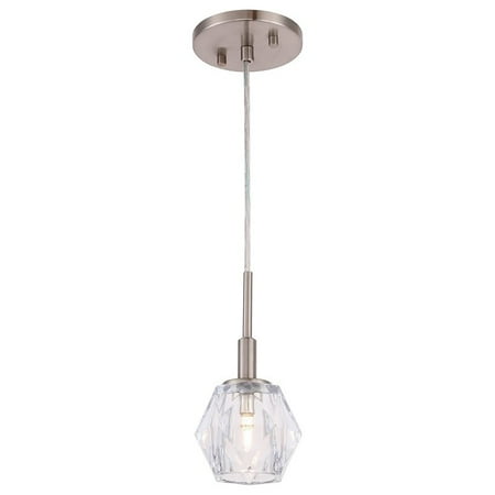 

Woodbridge Lighting Jewel Transitional Metal Mini-Pendant in Satin Nickel