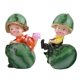 thumbnail image 2 of 2x Pie Colgante Muñeca Figurita Escultura Resina Estatua Niñera Gabinete Colgante Escritorio Pareja Estante Decorativo para Decoraciones de Mesa Super Muñeca de sandía Macarena Figura de pie colgante, 2 of 8
