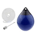 thumbnail image 3 of Boat Ball Anchor Buoy Float Inflatable Dock Edge 10x12 inch Protector Marine Mooring Buoy Swim Buoy for Fishing Sailboats Accessories Blue with White Rope, 3 of 8