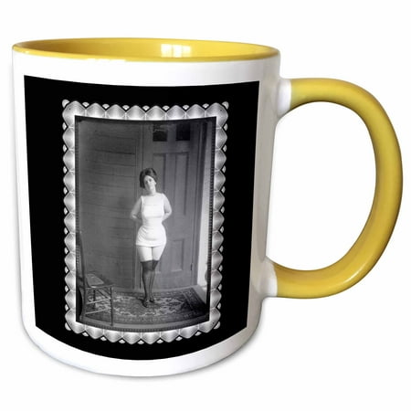 

New Orleans Prostitute from Storyville Portraits c. 1913 by E J Bellacq 15oz Two-Tone Yellow Mug mug-160841-13