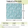 thumbnail image 2 of Pioneer Flower Floral Print Pattern Square Fitted Tablecloth with Elastic Edge,Square Table Cover,Washable Elastic Table Cover for Home Kitchen Party Decor 34"x34", 2 of 6