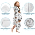 thumbnail image 7 of Vintage Halloween Pattern Hooded Bath Towel，60"x35" for Ages 3 To 12 Kids, Quick Dry Lightweight Soft Microfiber Hood Beach Towel Cover Up for Kids, 7 of 7