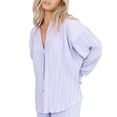 thumbnail image 2 of VISgogo Traje de pantalón de dos piezas para mujer, blusa de manga larga de color liso y pantalones de corte recto VISgogo  moda, 2 of 7