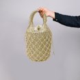 thumbnail image 4 of Wiywef Woven Women Handbag Female Straw Mesh Bag Summer Beach Bags Handmade Bucket Net Bag Rattan Knitte -handle Tote, 4 of 7