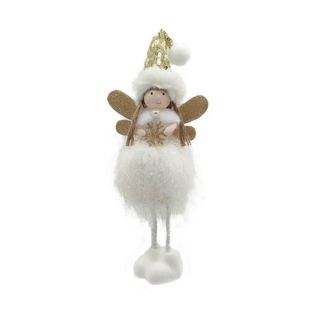

XFLWAM Lace Gauze Dress Princess Girl Pendant Cute Plush Angel Doll Home Decoration