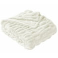 thumbnail image 3 of (2 pack) Better Homes & Gardens Ivory Ruched Faux Fur Throw, 50" x 72", Adult/Teen, 3 of 7
