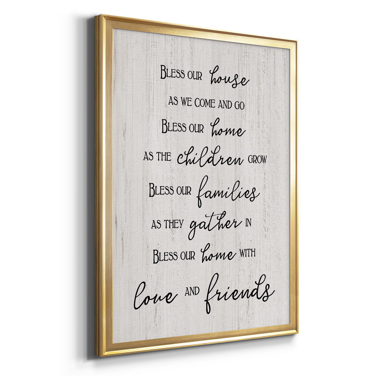 Love and Friends Premium Framed Print - Ready to Hang