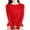 Red, variant on Wancir Girls Floral Print Sweaters Long Sleeve Crewneck Knitted Cute Flower Pullover Sweater Jumper Tops