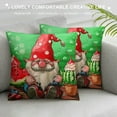 thumbnail image 3 of Chilfamy Summer Pillow Covers Red Green Watermelon Gnome Pillows Decorative Throw Pillows Summer Decorations Seasonal Farmhouse Decor Cushion Case for Sofa Couch 18x18in, 3 of 5