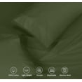 thumbnail image 5 of RUVANTI 100% Cotton Sheets – Twin XL Size Percale Bedding, Cooling & Breathable, Durable with a Crisp, Soft & Comfortable Feel, 16" Deep Pocket, 3-Piece Set, Chive, 5 of 9