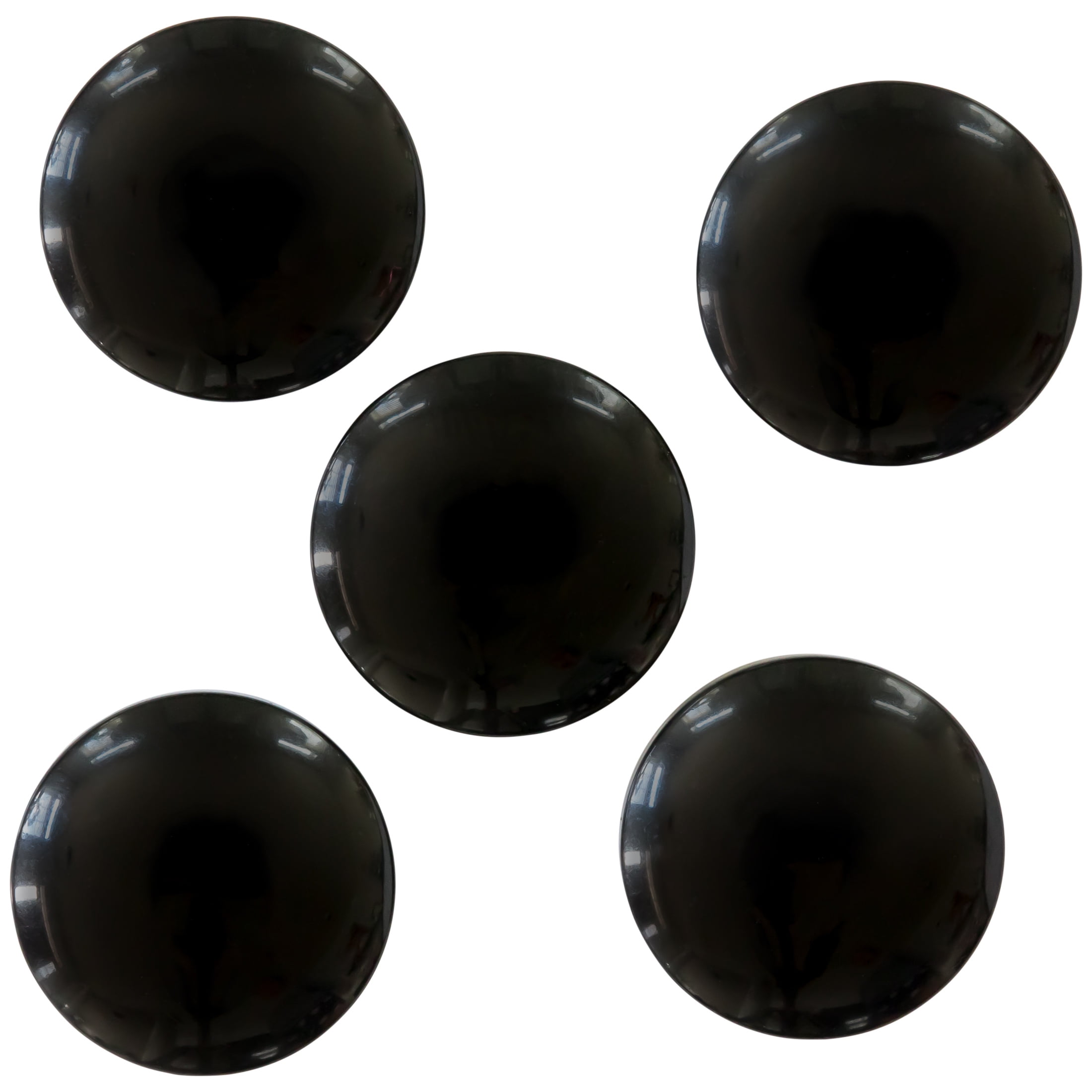 Le Bouton Round Black Shank Buttons NOS 6 Count - Ruby Lane