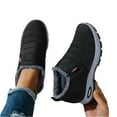 thumbnail image 2 of Snow Boots for Women Winter Warm Sheepskin-lined Waterproof Non Slip Orthopedic Shoes Ankle Sneakers with Arch Support Outdoor Slip on Barefoot Shoes Lightweight Thermal Soft Walking Booties, 2 of 7